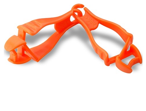 GLOVE CLIP DIELECTRIC;HI-VIZ ORANGE - Latex, Supported